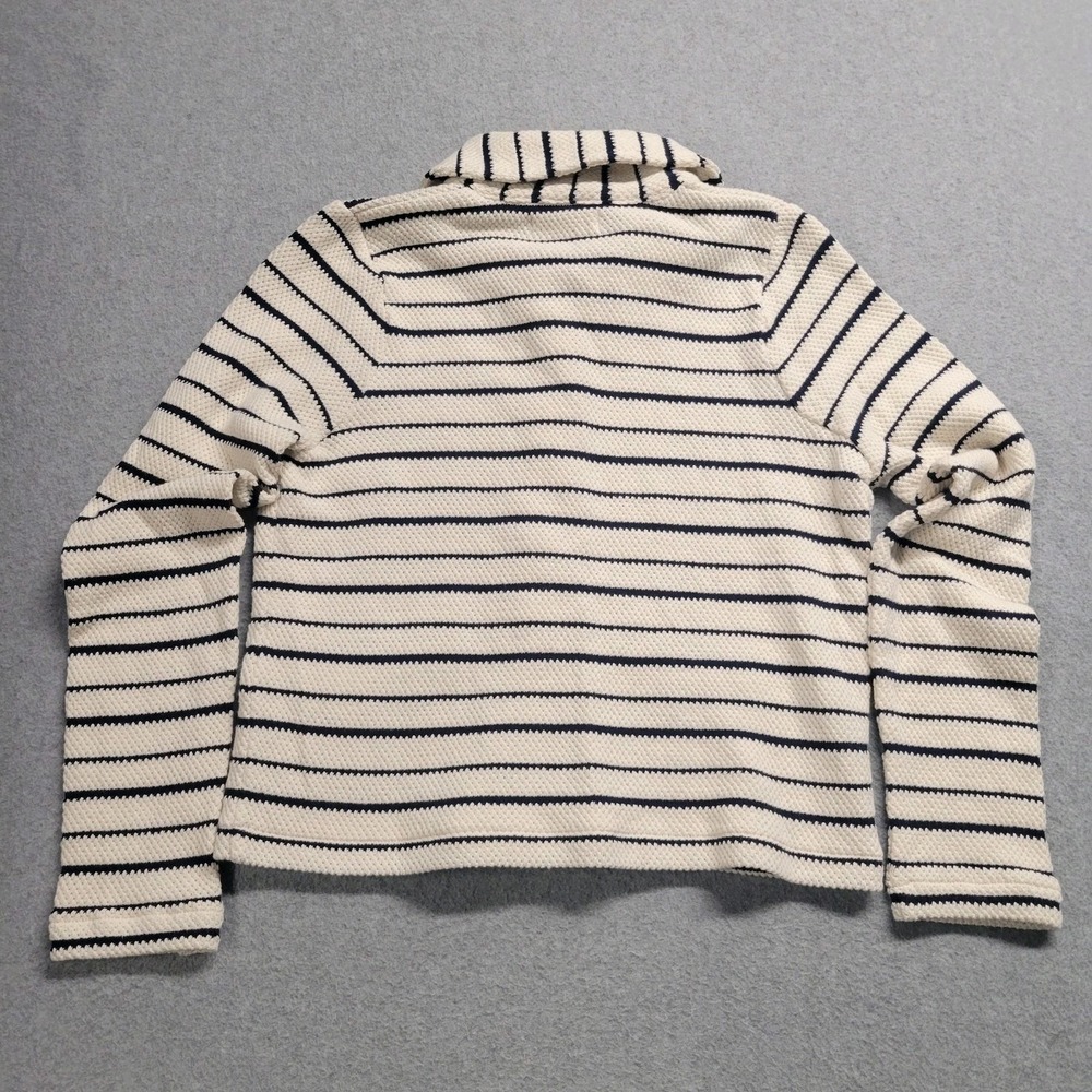 Madewell Cream and Black Striped Button-Up Cardigan - Picture 10 of 11